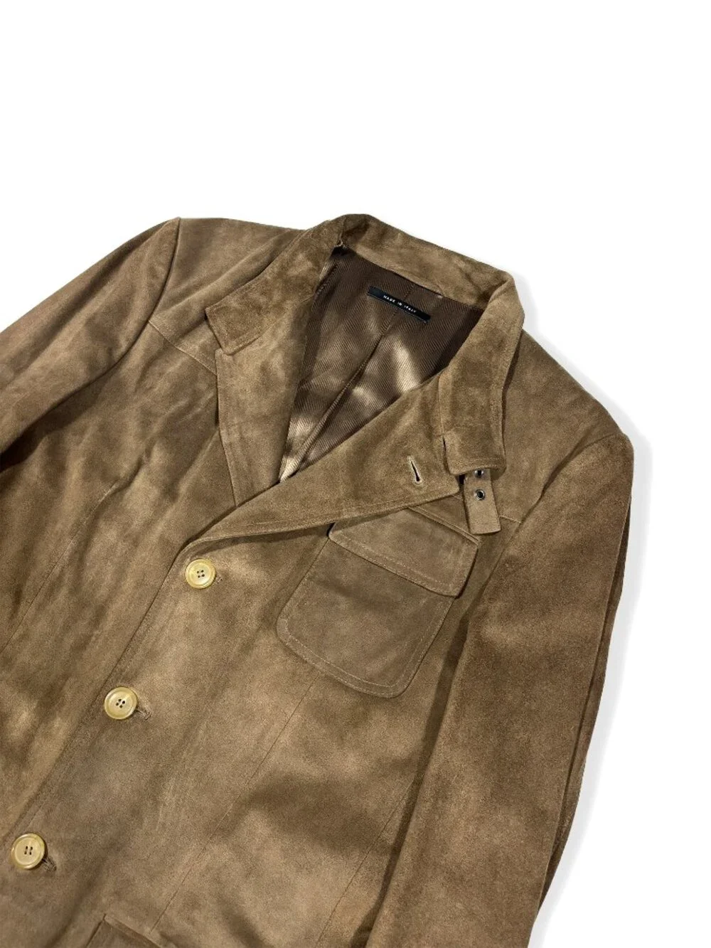 GUCCI Tom Ford Era Ultimate Suede Leather Field Jacket Size 48